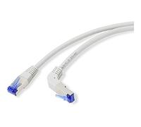 RENKFORCE RJ45 RJ45 - Cavo Patch Cat 6a S/FTP, 0,50 m, 90° Verso Il Basso