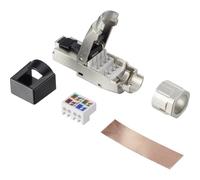 Renkforce Spina RJ45 Cat 8.1 8P8C Spina Montaggio sul Campo (Senza Attrezzi) Argento RF-4495306 1 pz.