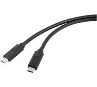 Renkforce USB-C Display Cavo USB4 USB-C 100 M Black Double Schedly RF-5241746 (RF-5241746)