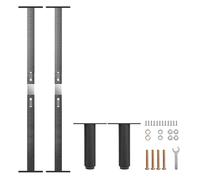 RENLXFI systems Di Supporto Centrale Universale Per Doghe Da Letto, Sponda In Metallo Resistente Con Gambe Regolabili Da 18 A 33 Cm Per Basi Letto(2 pack,1.6-1.7m(63"-67"))