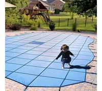 RENLXFI Telo Copertura Piscina Invernale Coperture di Sicurezza per Piscine Interrate, Copertura Invernale per Piscina Rotonda Personalizzabile 1 2 3 4 5 6 7 8 9 10 M, Antipolvere(Blue,Dia 24ft/7.3m)