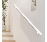 Renmlion Corrimano per Scale in Metallo｜Corrimano per ringhiera per Scale Rotonde per Kit corrimano per Interni ed Esterni｜Binario per Scale industriali，Asta di Supporto per balaustra(280cm)