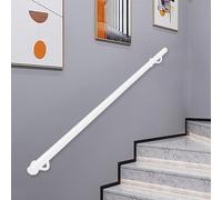 Renmlion Corrimano per Scale in Metallo Industriale｜Corrimano per Scale in Tubo Tondo per gradini Interni ed Esterni Supporto a Parete｜Corrimano per corrimano per Scale，soppalco，corridoio(600cm)