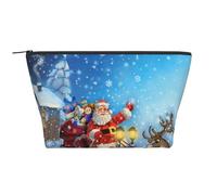 Renna di Babbo Natale, Borsa da toilette Borsa per trucco Borsa per cosmetici Borsa da toilette da viaggio portatile