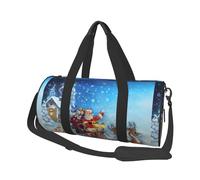 Renna di Babbo Natale, Borsone da viaggio di grande capacità Borsa rotonda Borsa da viaggio sportiva Borsa da viaggio Borsa da fitness