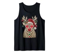 Renna di Natale Boujee Glamour Divertente Natale Canotta