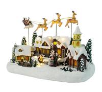 Renna LED Casa Resina Decorazione Vacanze Con Melodie Festive Per Interni Displays Natale Illumina Resina Cervo Decorazione Vacanza