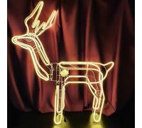 Renna Luminosa con Testa mobile Esterno Giardino Natale Luce Calda Decorazione [EEK: A]
