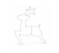 Renna Luminosa Neon LED 65x58 cm Bianco Freddo, Interno ed Esterno