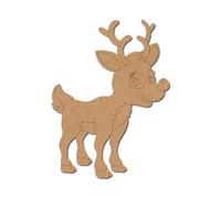 Renna Natale pre-segnato design 7 popolare italiano compensato / 6,3 cm / 50
