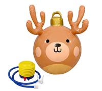 Renna Natalizia Gonfiabile - Figura Decorativa Per Feste Invernali Da 73 Cm | Renna Gonfiabile In PVC Impermeabile Con Pompa Ad Aria - Per Giardino, Terrazza, Prato, Cortile E Interni