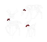 Renna natalizia per esterni, decorazione stagionale per il cortile, decorazione per il giardino delle vacanze, ornamento natalizio per esterni, per cortile, prato, patio, cortile, stagione