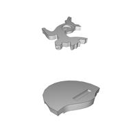 Renna Rudolph Gadget Luminoso Naso Rosso Decorazione Natale Stampato 3D