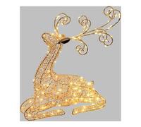 Decoro luminoso Lotti Renna Metallo Sdraiata led luce fissa 63389
