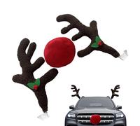 Renne Di Natale Per Automobili,Decorazione Esterna Per Autoveicoli Durante Le Festività,Decorazione Natalizia Per Auto A Forma Di Corna Di Renna - Per SUV, Furgone, Camion, Veicoli, Automobili