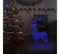 Renne e Slitta Decorazione Natale 90 LED 60x16x100 cm Acrilico