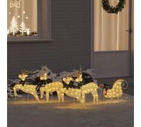 Renne LED 5 pz Oro 43 x 18 x 66 cm Tessuto