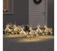 Renne LED 6 pz 180 LED Oro 44 x 18 x 65,5 cm PET