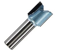 Rennie Tools - Fresa per fresa dritta a 2 scanalature, diametro di taglio 20 mm x scanalatura 20 mm x codolo 1/2" TCT, compatibile con Makita, Trend, Festool, Hikoki, Dewalt Router ecc.
