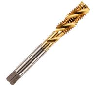 Rennie Tools - Maschio a spirale M10 x 1,5 HSS M2 rivestito in titanio (TiN), filettatura 10 mm, filettatura metrica a mano/macchina, filettatura metrica grossa, per maschiatura fori ciechi,