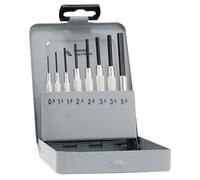 Rennsteig 457 100 5 Parallelo Pin Punzoni Con Guida Manica 8pc Set Metallo Case