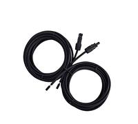 Renogy Cavo adattatore solare da 7,8 m, 10 AWG, con connettore femmina e maschio, 1 paio, nero