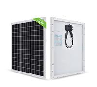 Renogy: modulo solare mono 50 W, 12 V, pannello solare, cella solare, modulo fotovoltaico per caricare batteria solare da 12 V, IP65 scatola di giunzione impermeabile