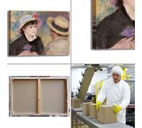 Renoir canottaggio coppia design quadro stampa tela dipinto telaio arredo casa