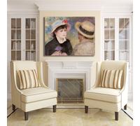 Renoir canottaggio coppia design quadro stampa tela dipinto telaio arredo casa