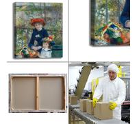 Renoir due sorelle design quadro stampa tela dipinto telaio arredo casa