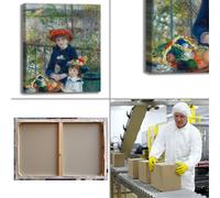 Renoir due sorelle design quadro stampa tela dipinto telaio arredo casa