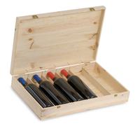 Renoir Esclusiva cassetta in legno con 6 bottiglie di vino
