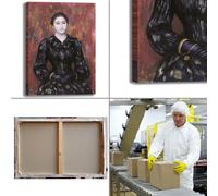 Renoir ritratto Mme Paulin design quadro stampa tela dipinto telaio arredo casa