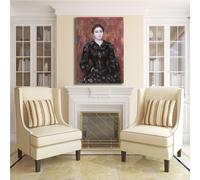 Renoir ritratto Mme Paulin design quadro stampa tela dipinto telaio arredo casa