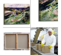 Renoir strada a Wargemont design quadro stampa tela dipinto telaio arredo casa