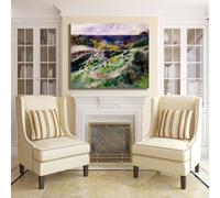 Renoir strada a Wargemont design quadro stampa tela dipinto telaio arredo casa
