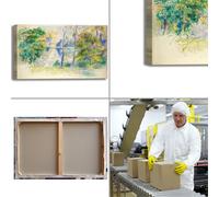 Renoir veduta di un parco design quadro stampa tela dipinto telaio arredo casa