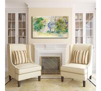 Renoir veduta di un parco design quadro stampa tela dipinto telaio arredo casa