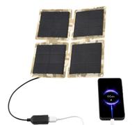 Renopfect Batteria solare portatile | Pannello solare ad alta efficienza | Accessorio pieghevole multifunzione ad alte prestazioni per dispositivi esterni come telefoni cellulari, ventilatori e