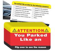Renopfect Cartelli Parcheggio - 100 Pezzi Biglietti Divertenti Per Parcheggio Irregolare,Formato 5x3 cm per Adulti Uomini Donne