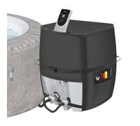 Renopfect Copertura Pompa Riscaldatore per Vasca Idromassaggio - Copertura Protettiva Per Pompa E Riscaldatore Spa | Prevenzione Perdite Di Calore Con Tessuto Isolante In Lamina D Alluminio Per Casa