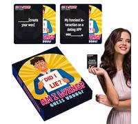 Renopfect Giochi Di Carte Per Feste, Gioco di Carte per Indovinare le Bugie, Attività Di Gruppo Per Donne Uomini Riunioni Familiari Compleanni Eventi Aziendali