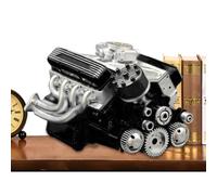 Renopfect Kit Modellino Motore V8 | Giocattoli Di Ingegneria Per Assemblaggio Motori Auto,Decorazione da Scrivania da Collezione, Giocattoli STEM Educativi per Apprendimento Ingegneria