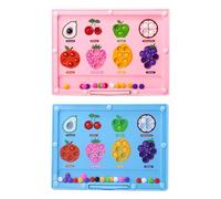 Renopfect Labirinto Magnetico, Colore Magnetico e Labirinto Numero - STEM Educational Sensory Games,Il Gioco di smistamento del Colore della Frutta migliora la coordinazione Occhio-Mano, Le Belle