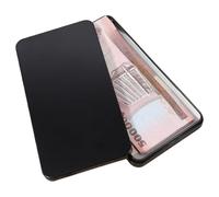 Renopfect Scatola per soldi - Cassaforte in metallo - Astuccio multifunzione per pillole, organizer resistente con coperchio per casa, viaggi, campeggio