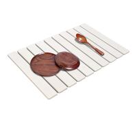 Renopfect Tappetino Asciugapiatti - Tappetino Asciugatura Rapida Per Piano Cucina,Base Assorbente in Farina Fossile Pieghevole Vassoio Scolapiatti Antiscivolo per Uso Commerciale Ristorante