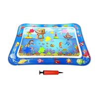 Renopfect Tappetino d'acqua per gatti, tappetino da gioco d'acqua gonfiabile 66 x 47 cm, cuscino rinfrescante interattivo vassoio antiscivolo giocattolo raschietto per gattini e cuccioli interni e