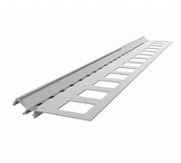 Renoplast® V LED Profilo per gradini in alluminio per pavimenti in resina, 200 cm Grigio, profilo per bordi di scale Bordo di scale Angolo di scale Profilo angolare in alluminio