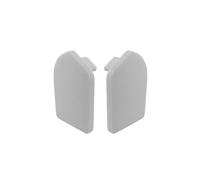 Renoplast® V LED Tappi terminali Profilo per gradini per pavimenti in resina, grigio, profilo per bordi di gradini Bordo di gradini Angolo di gradini Profilo angolare in alluminio