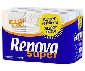 Renova Carta igienica, super bianca, 12 rotoli